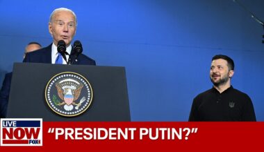 Biden calls Zelenskyy "Putin" at NATO press conference | LiveNOW from FOX