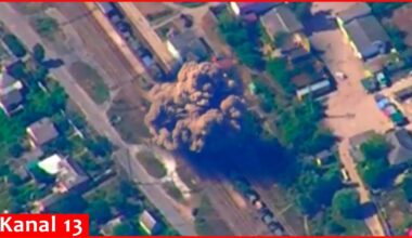 Russia hit Ukrainian equipment echelon on railway with Iskande - Ministry of Defense released images