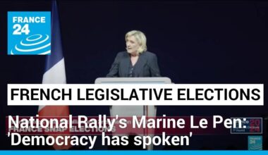 National Rally's Marine Le Pen: 'Democracy has spoken' • FRANCE 24 English