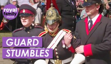 Royal Guard Stumbles at Order of the Garter in Windsor