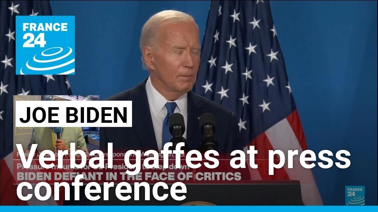 Biden defiant in face of critics despite series of verbal gaffes at press conference • FRANCE 24