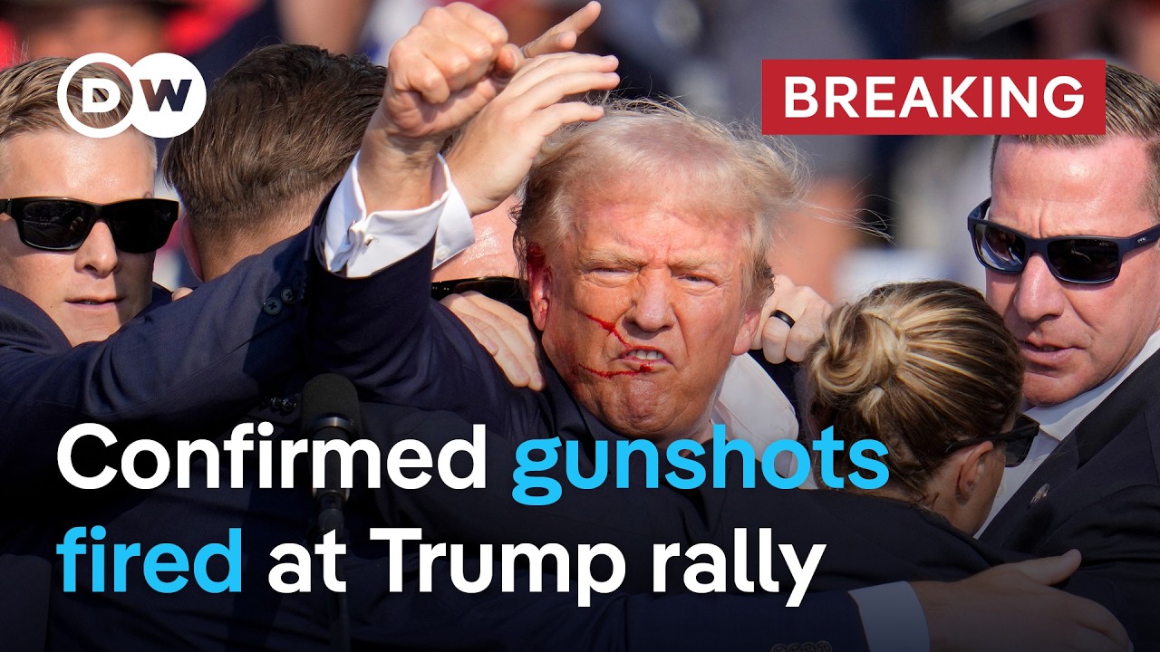 At least one person killed after gunshots at Trump rally | DW News