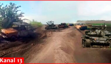 Many destroyed Russian equipment is scattered on roadside-"Road of death" for Russians in Kharkiv