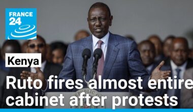 Kenyan President fires almost entire cabinet after weeks of deadly protests • FRANCE 24 English