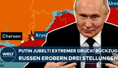 UKRAINE-KRIEG: Putin jubelt! Extremer Druck! Rückzug! Jetzt erobern Russen drei wichtige Stellungen!