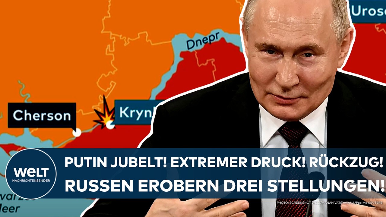 UKRAINE-KRIEG: Putin jubelt! Extremer Druck! Rückzug! Jetzt erobern Russen drei wichtige Stellungen!