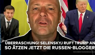 UKRAINE-KRIEG: Überraschung! Selenskyj ruft Trump an! "Voller Sarkasmus" So ätzen nun Russen-Blogger