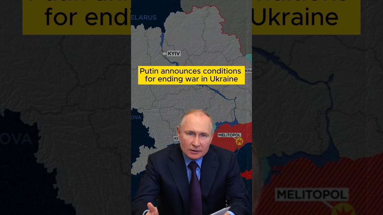 Putin Announces Conditions for Ending War in Ukraine  #news