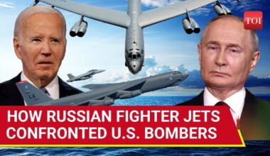 Russian Fighter Jets 'Chase' U.S. Strategic Bombers After 'Attempt' To Enter Russia  | Watch