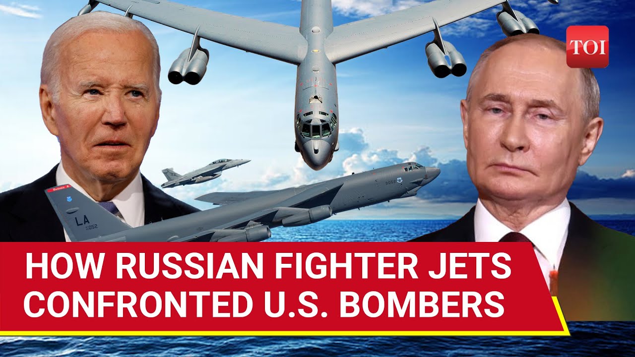 Russian Fighter Jets 'Chase' U.S. Strategic Bombers After 'Attempt' To Enter Russia  | Watch