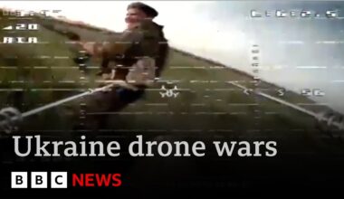 Ukraine frontline report:  the deadly new weapon of drone warfare | BBC News