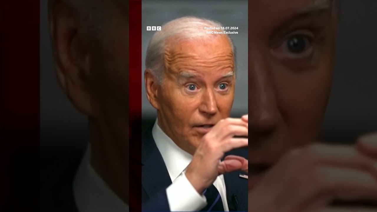 Biden calls remark about putting Trump in bullseye 'mistake'. #Biden #Trump #BBCNews