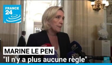 Marine Le Pen accuse l'Assemblée nationale d'être devenue "une zone de non-droit" • FRANCE 24