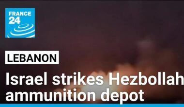 Israel strikes Hezbollah ammunition depot after the Lebanese group hit a kibbutz in a drone attack