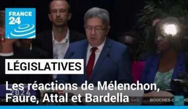 Jean-Luc Mélenchon, Gabriel Attal, Jordan Bardella... : leur réaction aux résultats des législatives