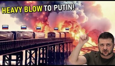 Brutal Shot! Ukraine DESTROYED the russian ship on the railroad in the port of Crimea!