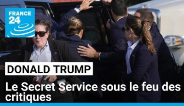 Le Secret Service sous le feu des critiques après l’attentat contre Donald Trump • FRANCE 24