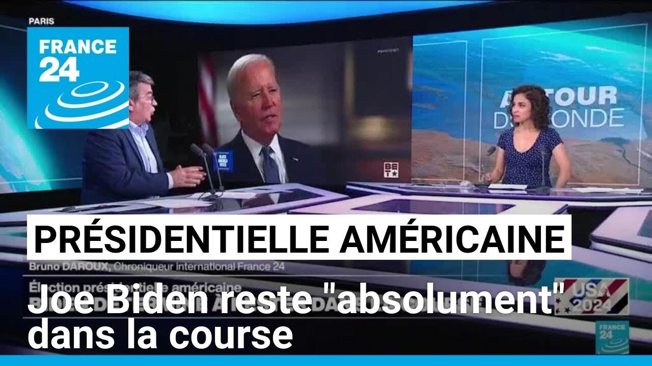 Présidentielle américaine : Joe Biden déterminé à rester dans la course • FRANCE 24