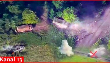 Large number of Russian troops, military equipment destroyed in Ukrainian attack - Combat footage