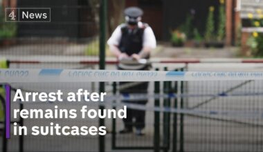 Bristol: Man arrested after human remains found in suitcases