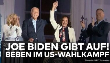 JOE BIDEN GIBT AUF: US-Präsident macht Weg für neuen Kandidaten gegen Trump frei - Harris hofft!