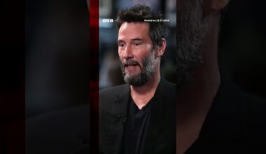 Keanu Reeves: 'I'm 59 so I'm thinking about death all the time'. #KeanuReeves #BBCNews