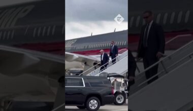 Trump fist pumps as he arrives in Milwaukee after assassination attempt