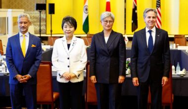 Quad foreign ministers decry dangerous S. China Sea actions