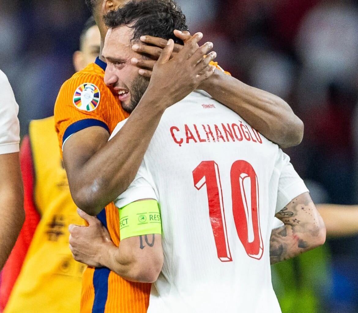 Hakan & Denzel after the Netherlands-Türkiye match