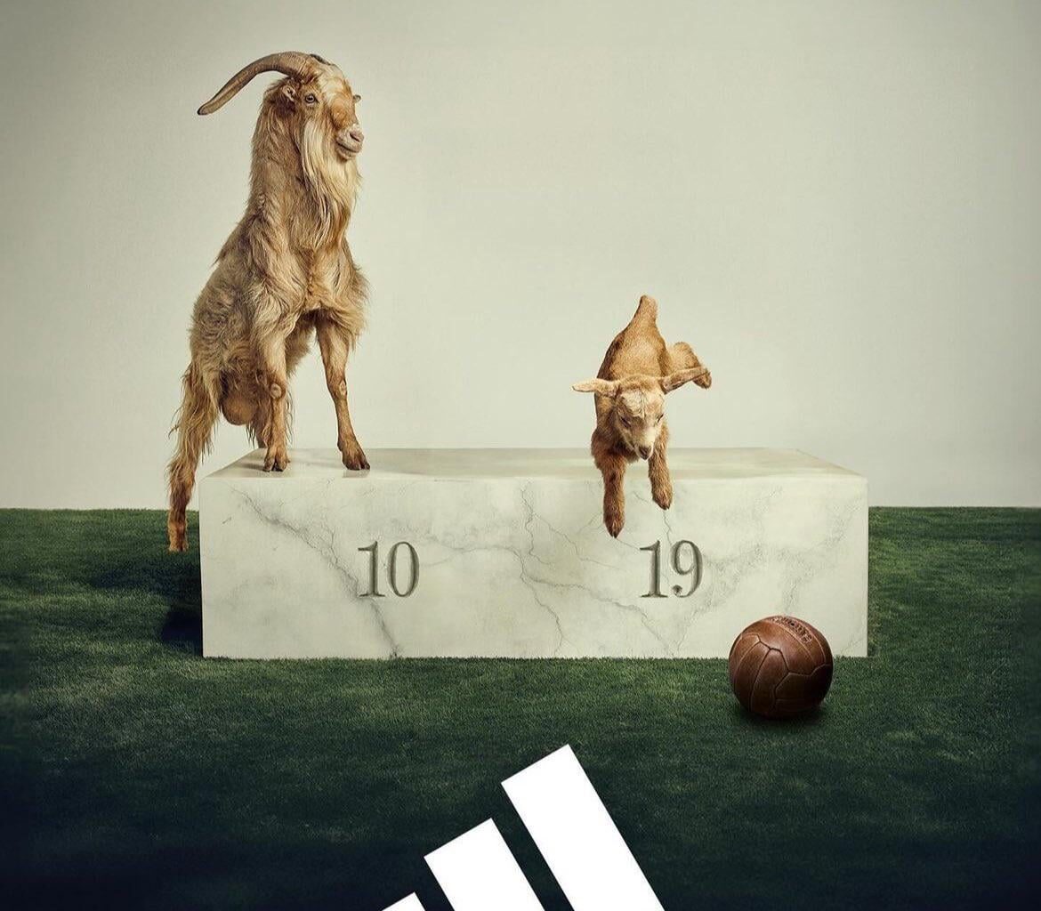 Adidas ad referring to Messi and Yamal. Truly one of a kind.