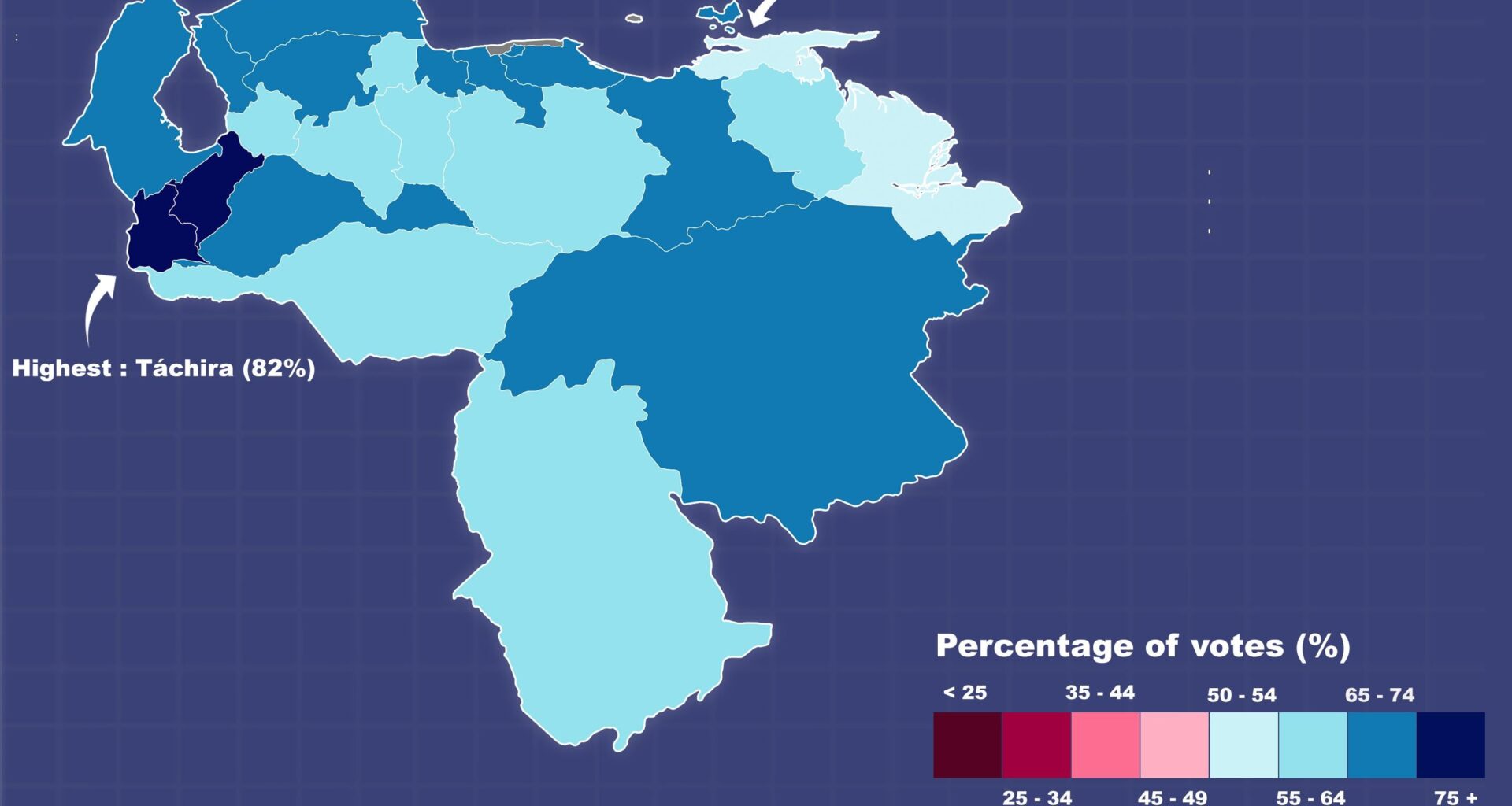 (Disputed) Venezuela 2024 Election Results [OC]