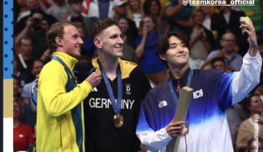 Kim Woo-min won South Korea's first swimming medal in 12 years.