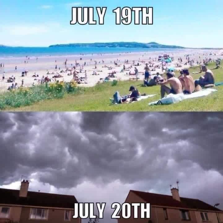 Then it’s all sunny the next day