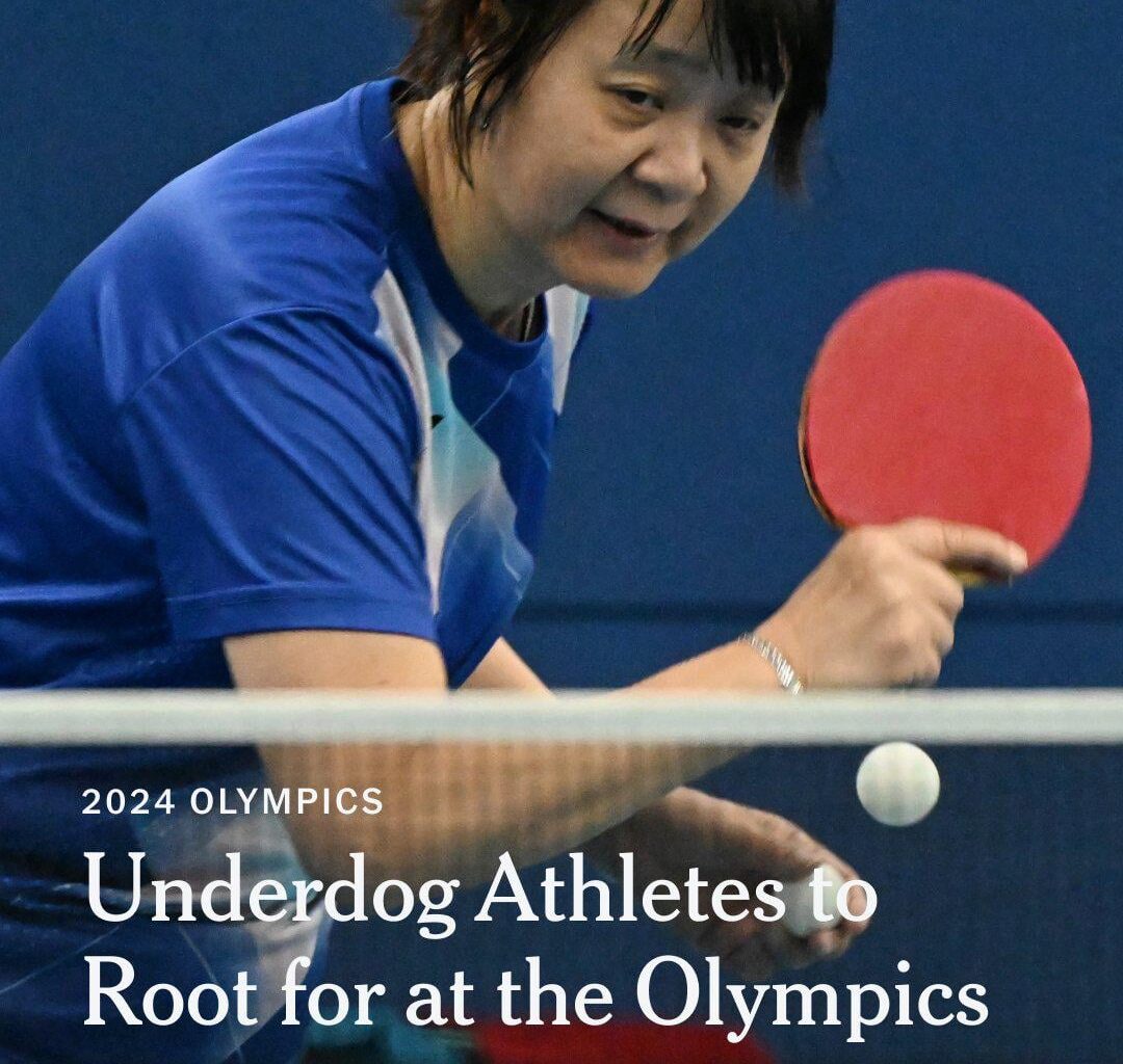 A table tennis player is making her Olympic debut at age 58.