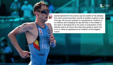 Belgian triathlete Marten Van Riel criticizes last-minute decision to postpone men's triathlon