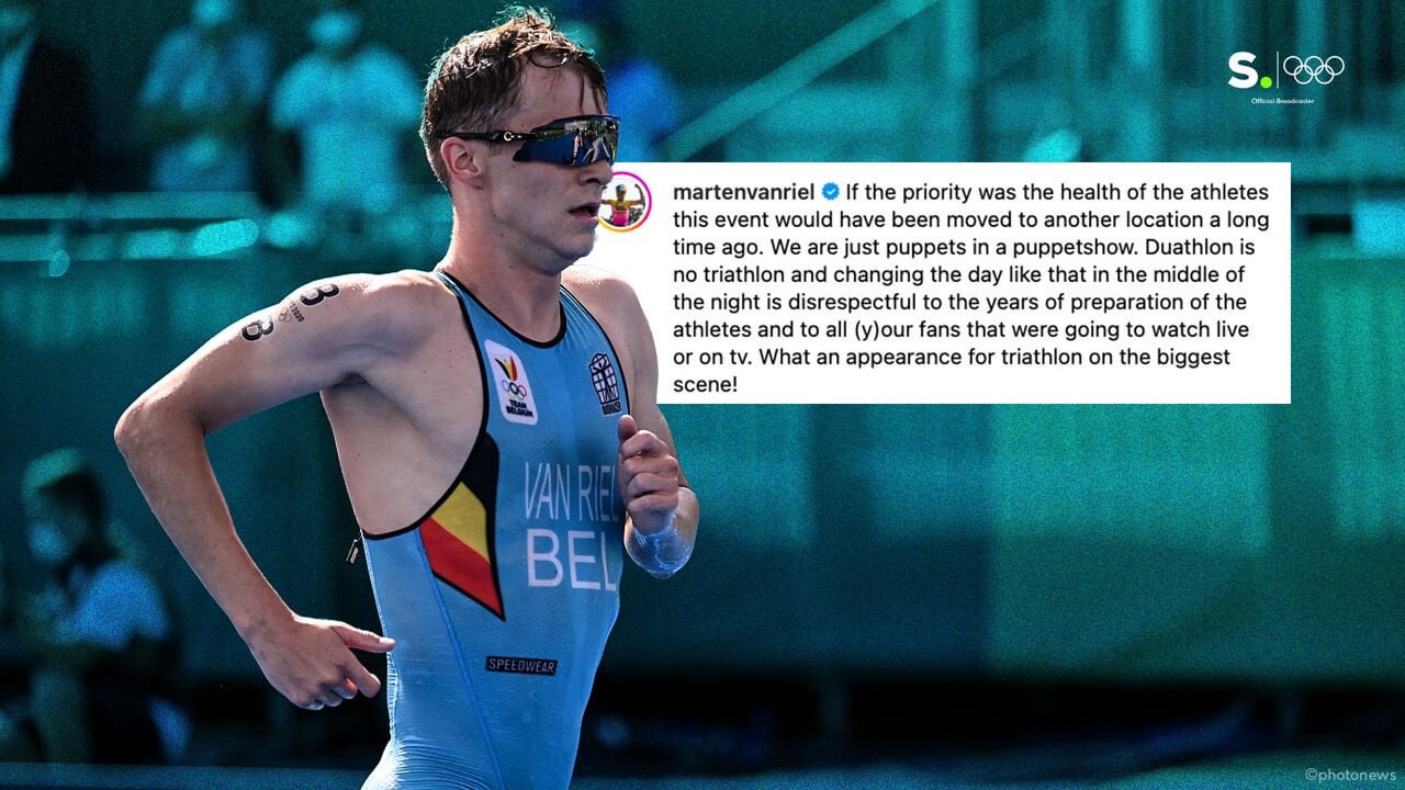 Belgian triathlete Marten Van Riel criticizes last-minute decision to postpone men's triathlon