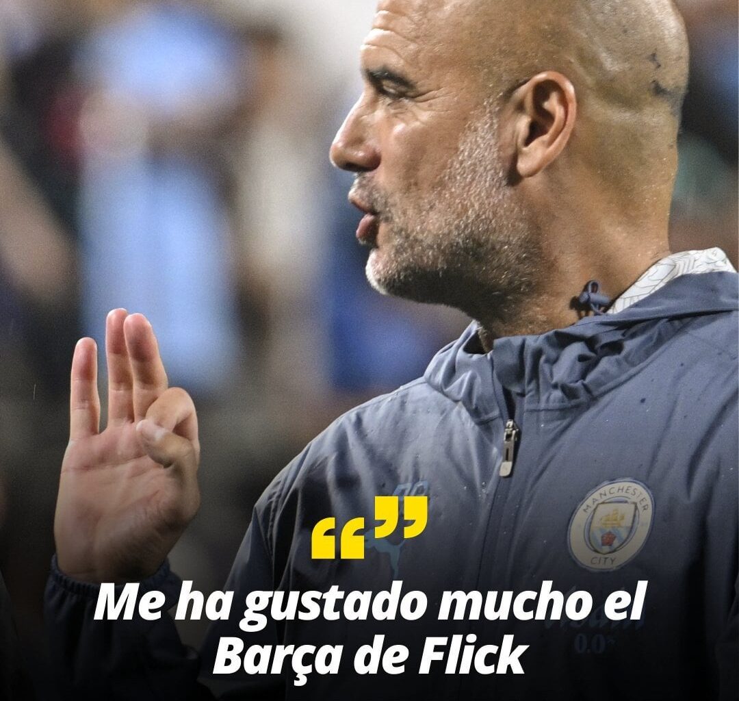 [Mundo Deportivo] Guardiola : "I really liked Flick's Barca" "I liked them a lot. The season is long, but I liked them. The positional play is extraordinary, the wingers act as wingers, the inside players come forward, the full-backs attack the space... "