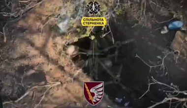 Russian in Trench Commits Suicide Right Before FPV Drone Strikes