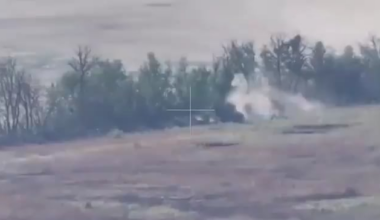 Drone footage provided by the Ukrainian 79th Air Assault Brigade shows another failed Russian armored assault. Kurakhove, Donetsk Oblast.