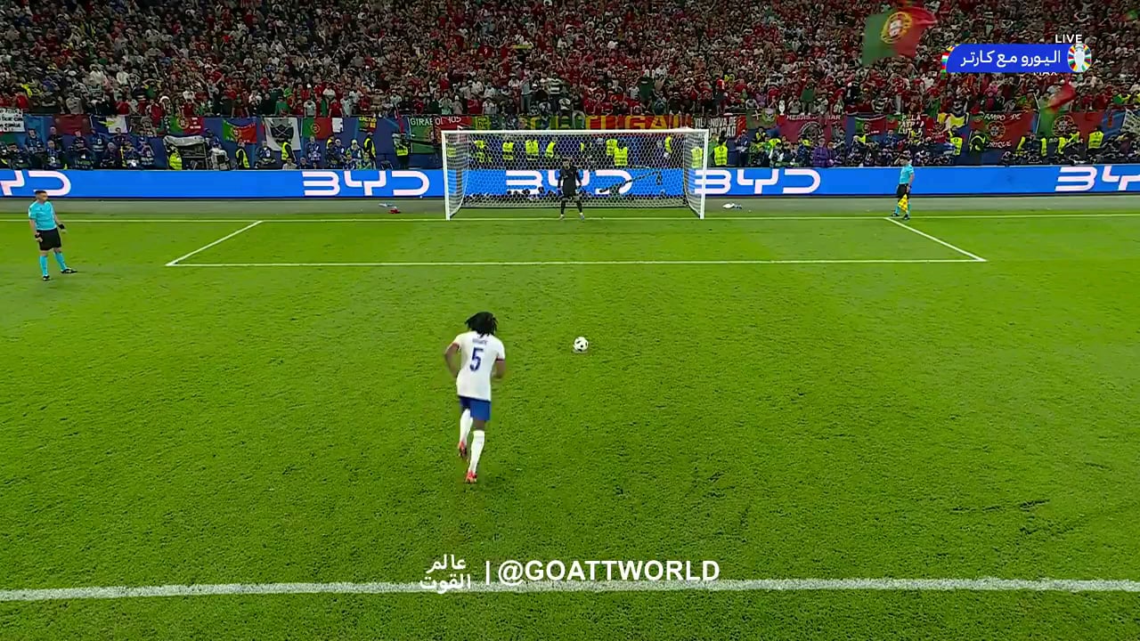 Jules Kounde Penalty vs Portugal.