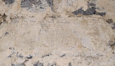 Found a newspaper from 1922 behind the plaster in our house