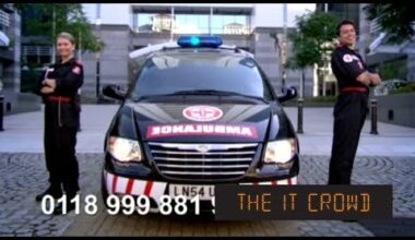 Dialling the IT Crowd's spoof emergency number on an android phone causes the call button to flash red and blue like the lights on an emergency vehicle.