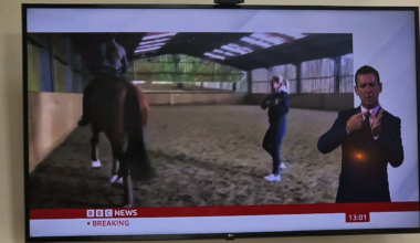 Top effort from BBC News sign language interpreter.