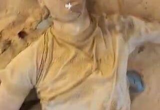 Reportedly this is this a corpse of a Famous Russan blogger/propagandist that was killed an ambush in mali