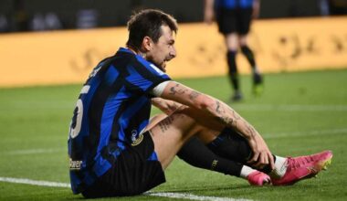 [TS] Acerbi yesterday he trained separately, on 3 June he underwent surgery to strengthen the right inguinal wall and resolve the pubalgia problem.