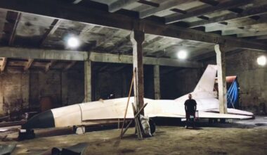 Decoy F-16 being built at some secret facility in Ukraine, if videos of F-16s being hit appear in the coming weeks, there's a good chance they're just decoys