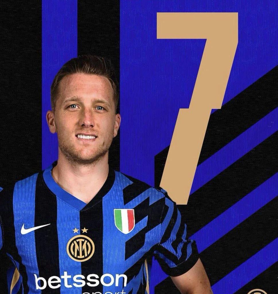 Piotr Zieliński will wear the number 7 on the back of his Inter shirt! 🇵🇱