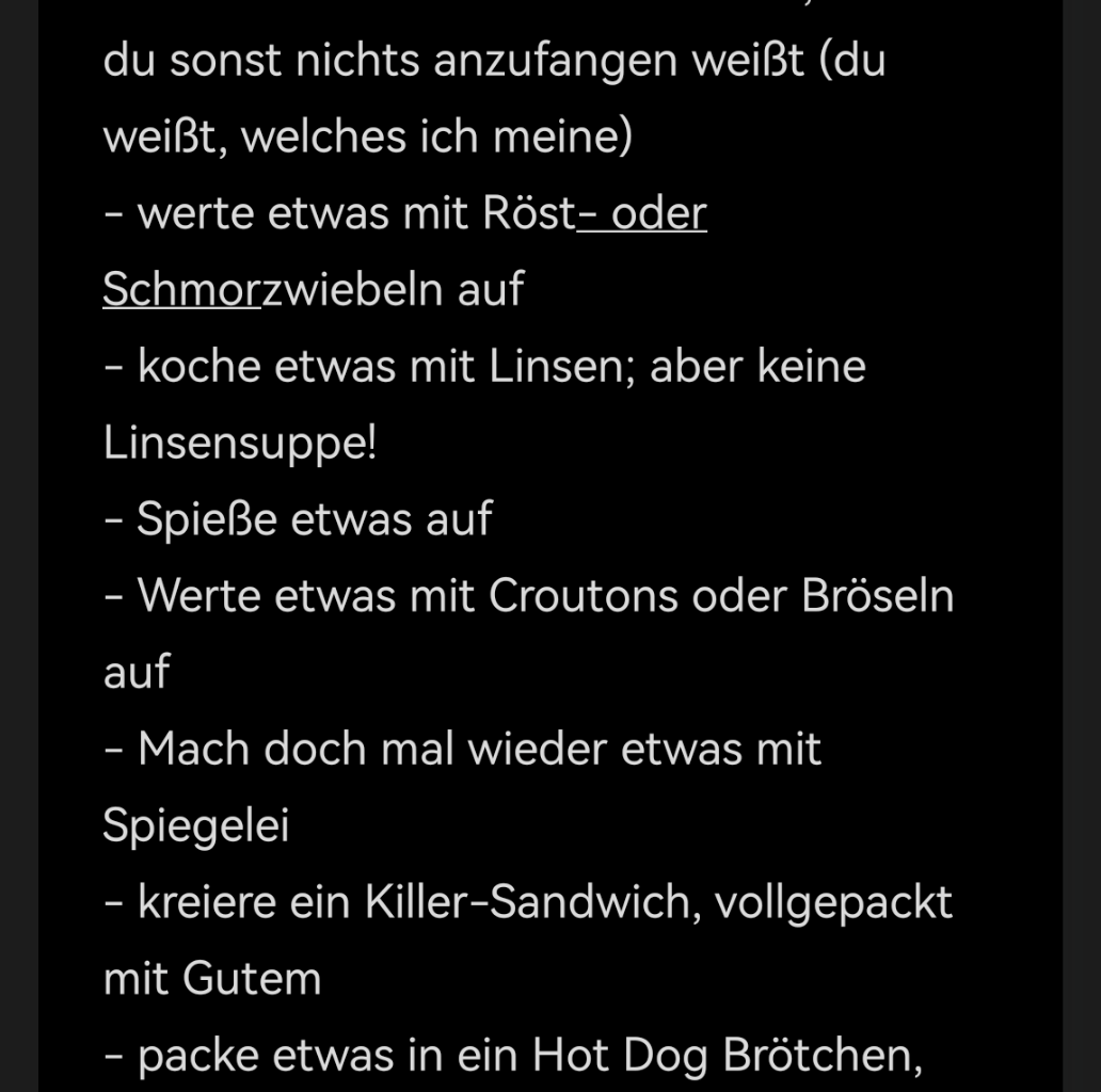 Wenn ihr mal wieder nicht wisst, was ihr kochen sollt