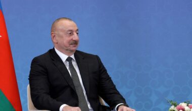 Azerbaijan's president pledges to help French territories secure independence