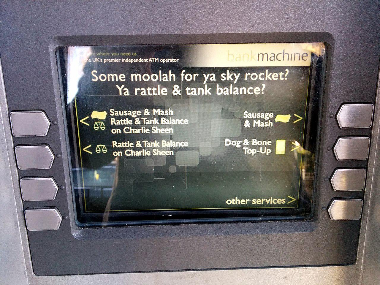 Cockney ATM in Hackney